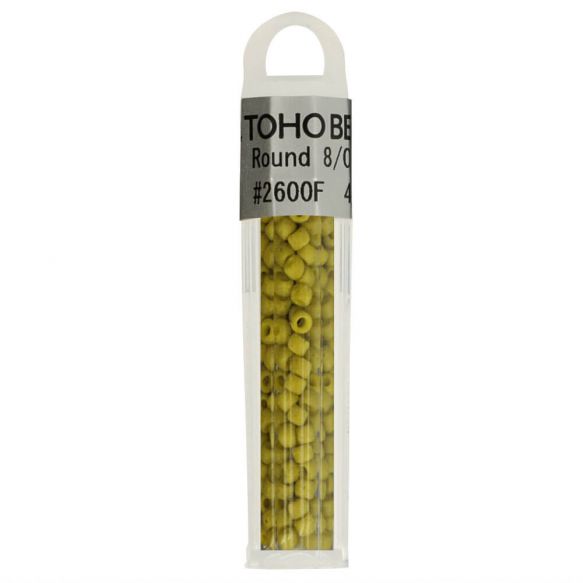 Toho 8/0 3mm Glass Seed Beads : 4g tube