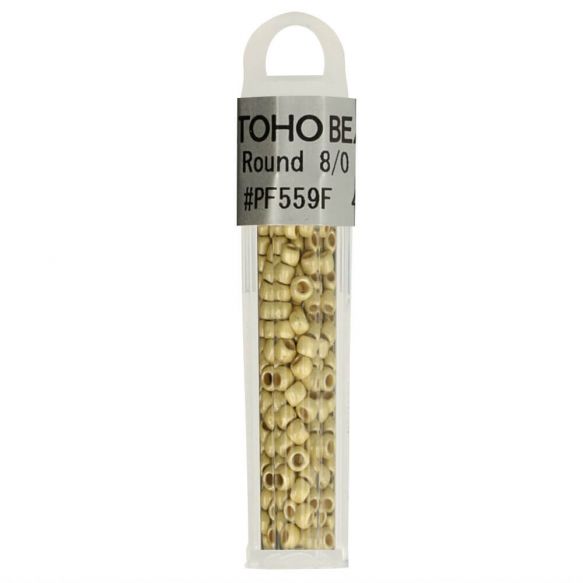 Toho 8/0 3mm Glass Seed Beads : 4g tube
