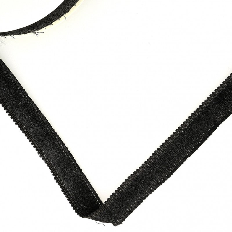 Simple Fringe Trimming 25mm : Black