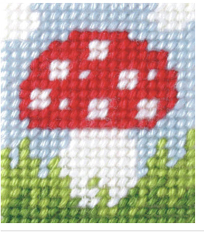 Kids Embroidery Kit - Toadstool