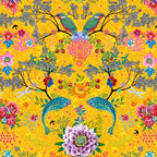 Half Metre : Odile Bailloeul VELVET Enchanted Pond Yellow