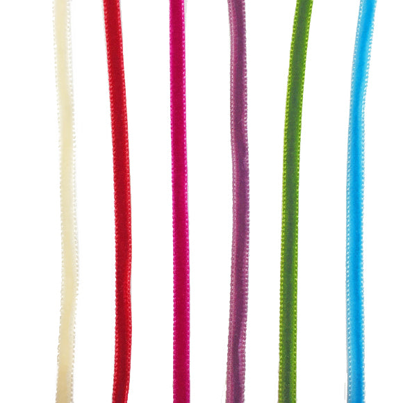 4mm Velvet Ribbon Cerise