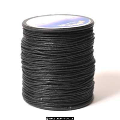 Waxed Cord 2mm Black