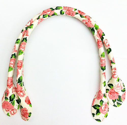 White Flower Bag Handles 30cm